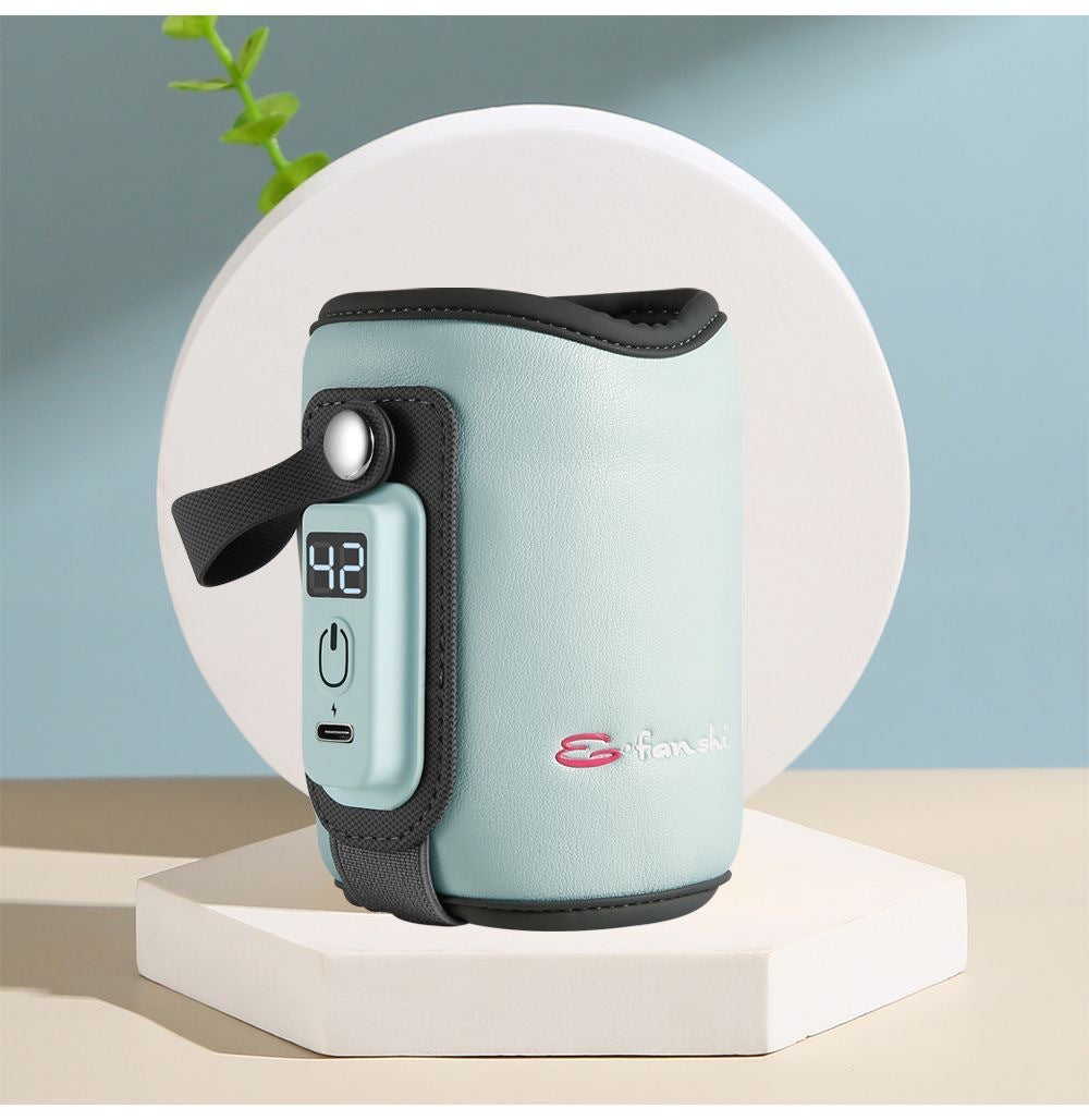 🍼USBベビーボトルウォーマー 🌡️ ミルク加熱器&育児用ポータブル旅行カバー 🏠家庭用断熱サーモスタット付き