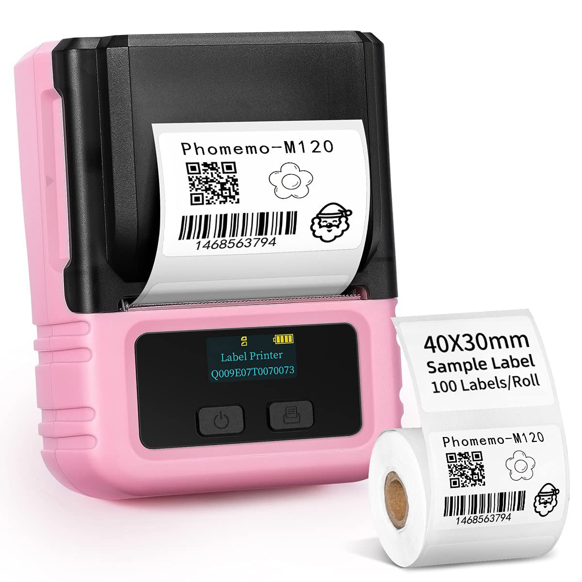 phomemo 値札プリンター 家庭用衣料品タグ サーマルプリンター ハンドヘルドバーコードプリンター